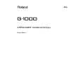 ROLAND G-1000 Owners Manual