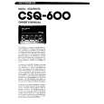ROLAND CSQ-600 Owners Manual