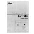 ROLAND CP-40 Owners Manual