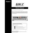 ROLAND GW-7 Owners Manual