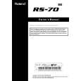 ROLAND RS-70 Owners Manual