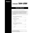 ROLAND SH-201 Owners Manual