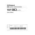 ROLAND W-30 Owners Manual