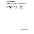ROLAND PRO-E Owners Manual