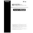 ROLAND KR-1070 Owners Manual