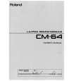 ROLAND CM-64 Owners Manual