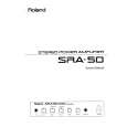 ROLAND SRA-50 Owners Manual