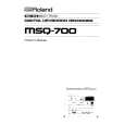 ROLAND MSQ-700 Owners Manual