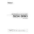 ROLAND SDX-330 Owners Manual