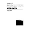 ROLAND PG-800 Owners Manual