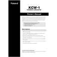 ROLAND KCW-1 Owners Manual