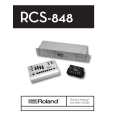 ROLAND RCS-848 Owners Manual