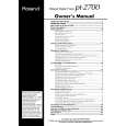 ROLAND PT-2700 Owners Manual
