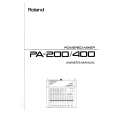 ROLAND PA-200 Owners Manual