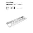 ROLAND E-10 Owners Manual