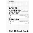 ROLAND SPA-120 Owners Manual