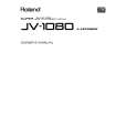 ROLAND JV-1080 Owners Manual