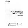 ROLAND SP-700 Owners Manual