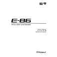 ROLAND E-86 Owners Manual