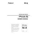 ROLAND PMA-5 Owners Manual